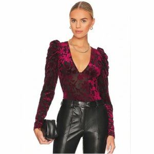 NWT Free People Magic Hour Bodysuit in Midnight Combo - Size XS